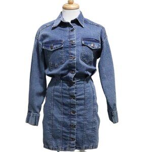 H&M Women's Blue Denim Dress